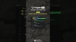 New in Angular 21.1: Multiple Case Matching in Templates #angular #angular21