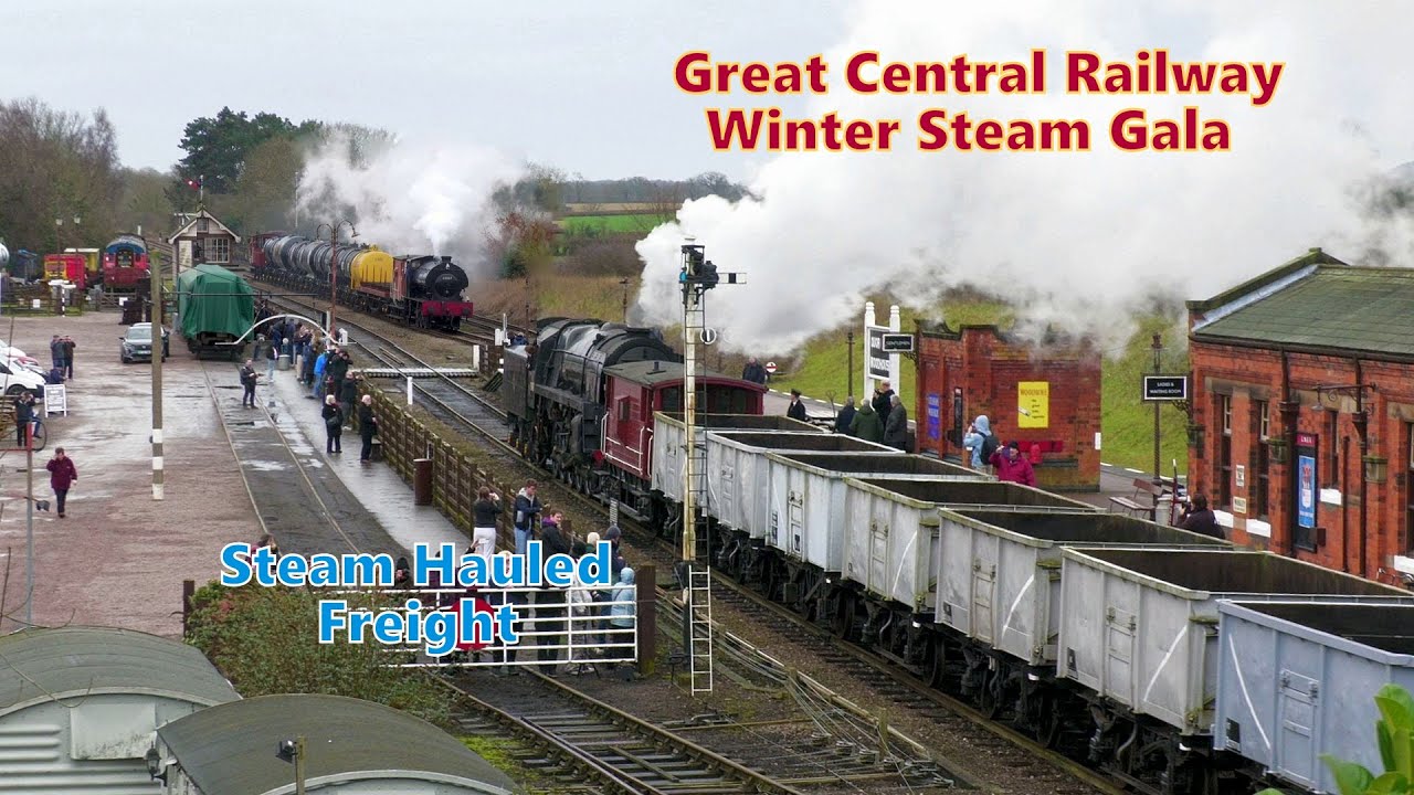 MORE from the GCR  winter steam gala ,with GREAT steam hauled 'goods' trains! 23rd January 2026