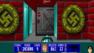 Wolfenstein 3D (1992) ► Part 33: E4M3 ► I am Death Incarnate! ► 100%