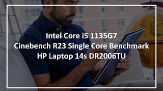 Intel Core i5 1135G7 - Cinebench R23 Single Core Benchmark (HP Laptop 14s DR2006TU)