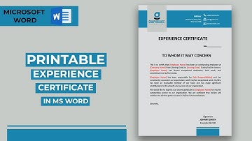 How to Make Experience Certificate in Microsoft Word 2023 || Experience Letter in MS Word