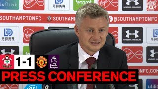 Hear from united boss ole gunnar solskjaer after the reds' 1-1 draw
with southampton in premier league. subscribe to manchester on at
http...