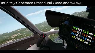 Infinite Procedural Woodland Flight Test