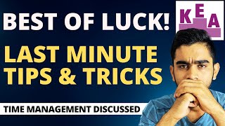 Last Minute Tips & Tricks - KCET 2024 |  All The Best Guyss!!