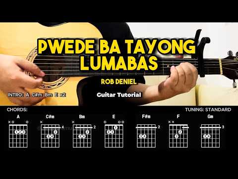 Pwede Ba Tayong Lumabas - Rob Deniel | Easy Guitar Tutorial For Beginners (CHORDS & LYRICS)