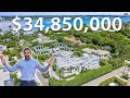 TOUR A LA MANSION MAS COSTOSA GRABADA EN UN CANAL DE BIENES RAICES EN ESPAÑOL $34,850,000 DE DOLARES