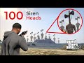 I Found 100 Siren Heads on GTA 5