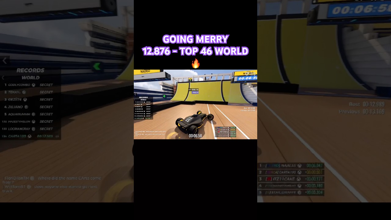 TOP 46 WORLD 😱 GOING MERRY – 12.876 | Trackmania Weekly Shorts Week 43