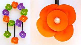 Easy Paper Flower Craft | Beautiful Paper Wall Hanging | Wall Hanging Craft Ideas