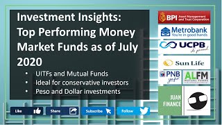 ?? UITFs and Mutual Funds | Top Performing Money Market Funds (Peso and Dollar) as of July 2020