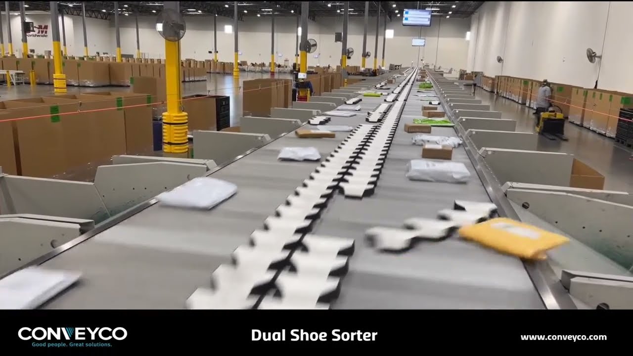Dual Lane Shoe Sorter - Conveyco