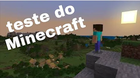 Como jogar o teste do Minecraft?