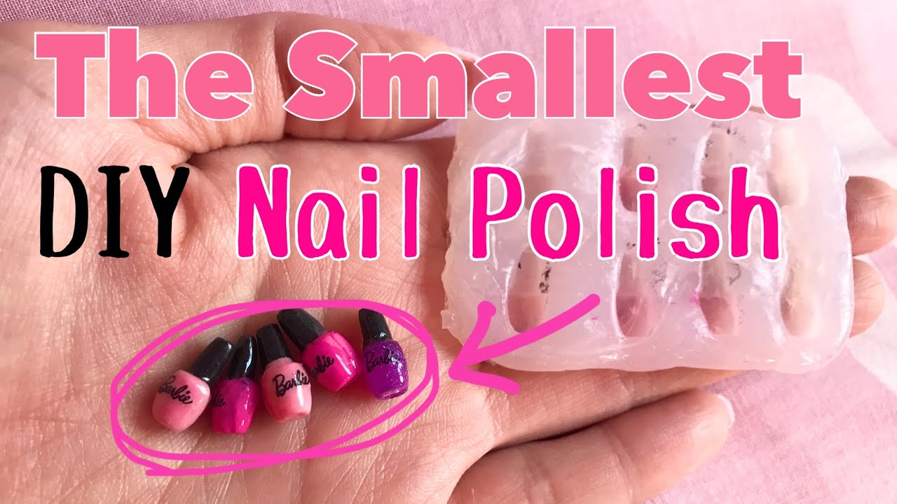 DIY DOLL SIZE NAIL POLISH with SILICON MOLDS!