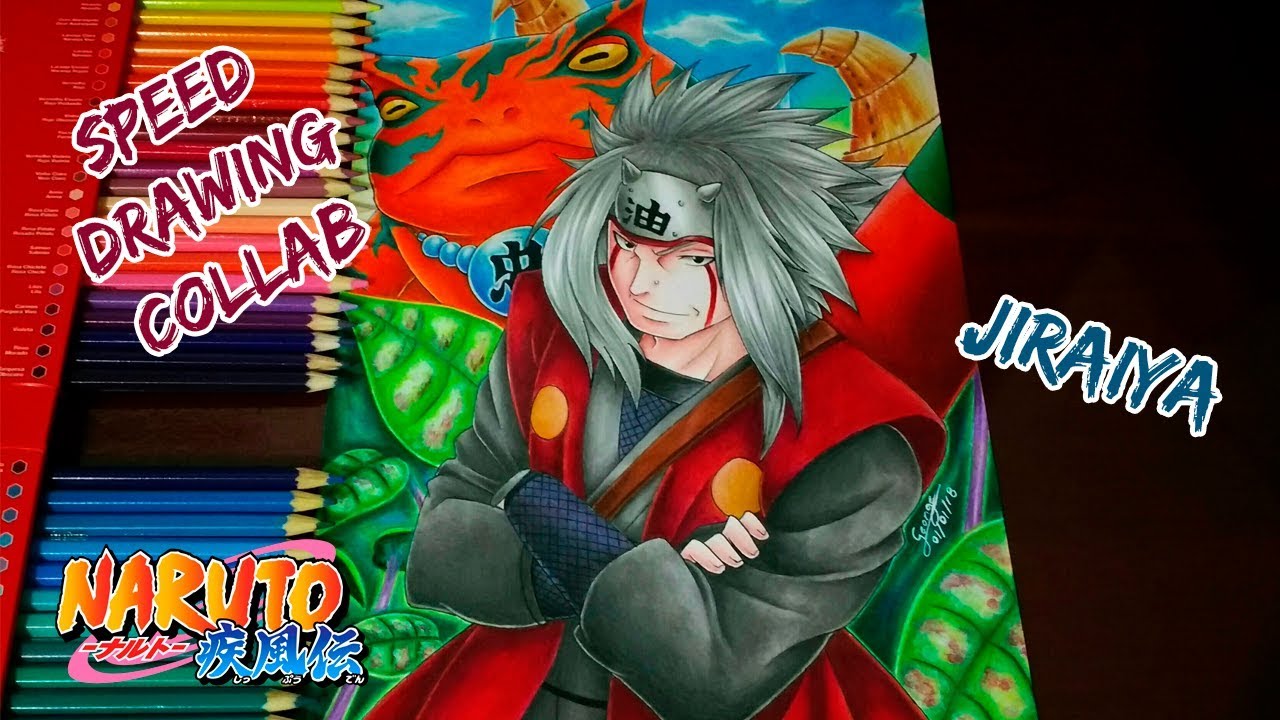 Speed Drawing Jiraiya (Naruto Shippuden) Collab YouTube