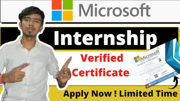 Microsoft Internship 2022 | Microsoft Internship Online With Free Certification