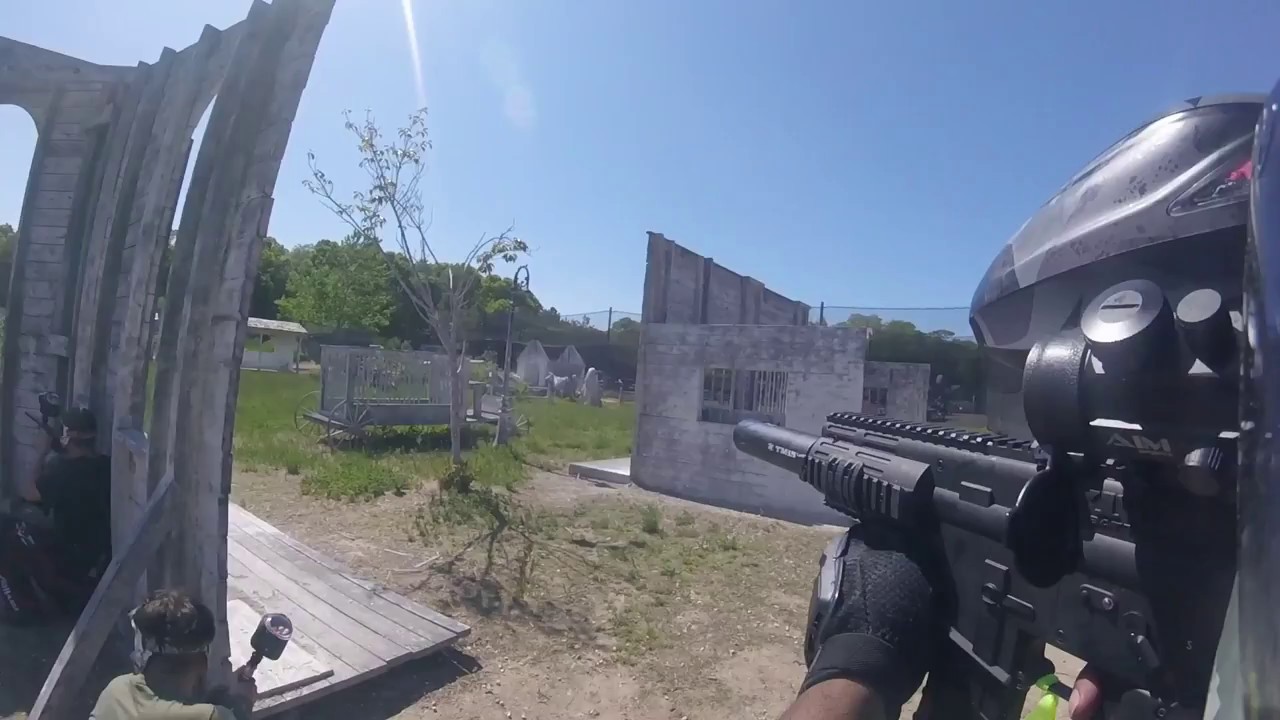 Paintball Action at High Velocity Paintball