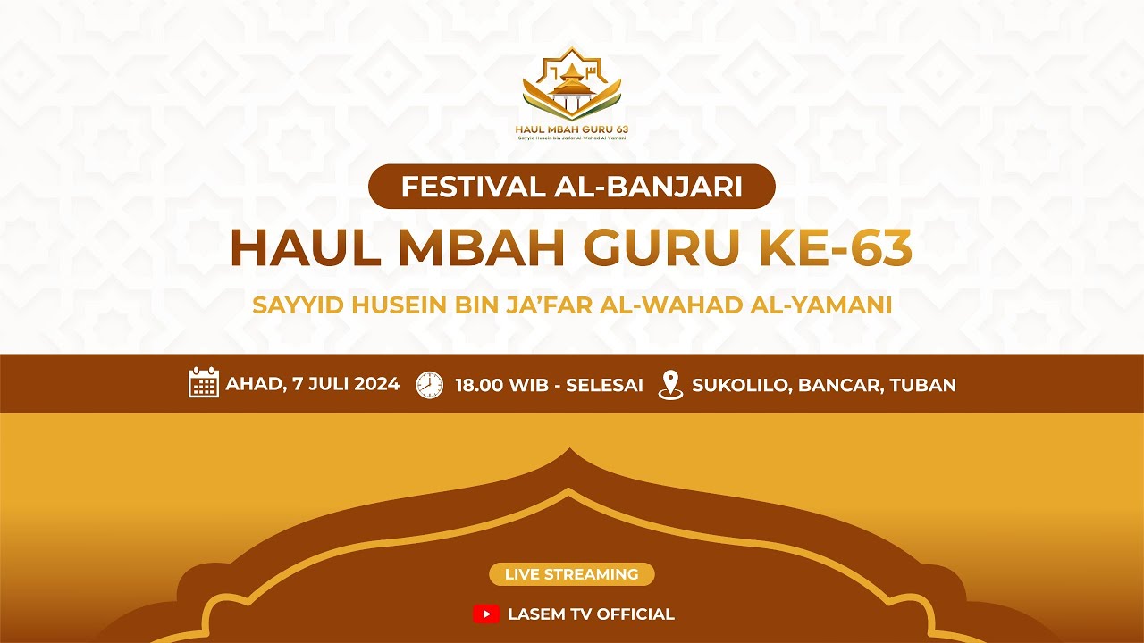 🔴LIVE STREAM - FESTIVAL AL BANJARI DALAM RANGKA HAUL MBAH GURU KE-63 BANCAR TUBAN JAWA TIMUR