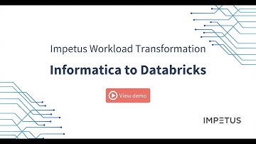 Automated workload transformation from Informatica to Databricks