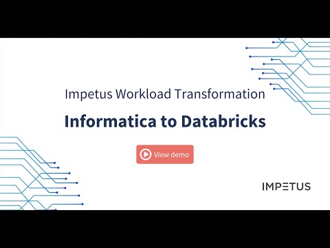 Automated workload transformation from Informatica to Databricks