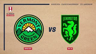 Vermont Green vs. Lexington SC EXTENDED HIGHLIGHTS | Lamar Hunt U.S. Open Cup | March 19, 2024