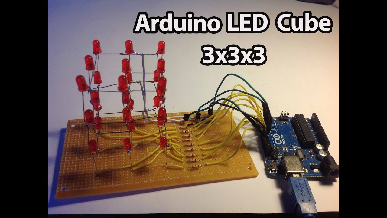 Arduino LED Cube 3x3x3 [Full Tutorial] YouTube