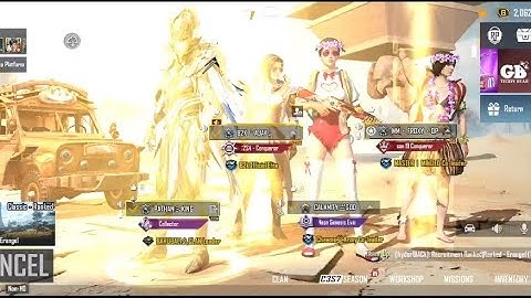 C2S6 BGMI || Conquer reward and entry 😈 || Pubg attitude status || Conquer team entry