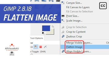 TUTORIALS - GIMP - General #28 - How to flatten an image