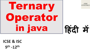 Ternary Operator in Java