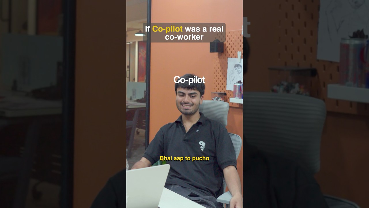 Working With Copilot Be Like.. #shorts #sheryianscodingschool #copilot