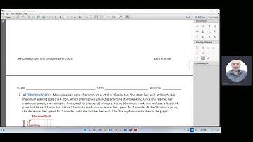 Sketching Graphs and Comparing Functions.