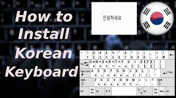 How to install Korean keyboard