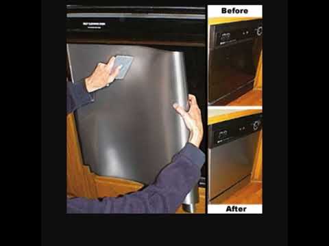 تقدري بسهوله تحولي اجهزتك للون الاستانلس استيل باستخدام هذا الورق Stainless Steel Contact Paper