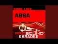 Dancing queen karaoke instrumental track in the style of abba