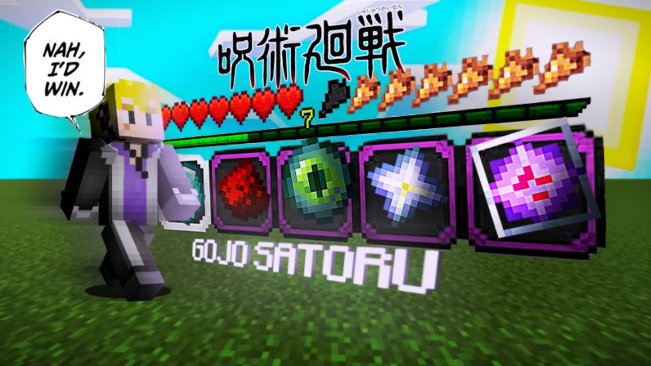 Gojo Satoru | Showcase | Minecraft Bedrock Command - YouTube