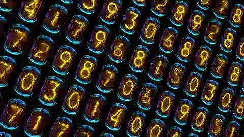 Slanted Number Lights Animation Motion Background Stock Video Footage Free For Editing