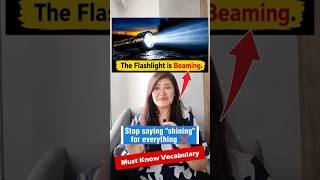 Stop saying shine for everything! Learn flickering, glowing, flashing & more ✨ #trending #english