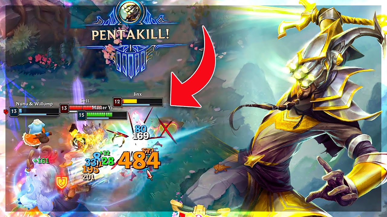 CE A FACUT RIOT CU MASTER YI?! PENTAKILL 1V5!