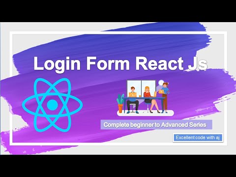 Login Form React JS || EXCELLENT CODE WITH AJ