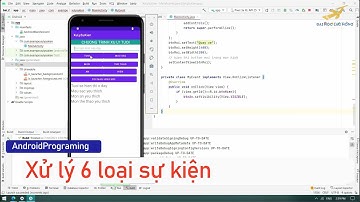 6 loại xử lý  sự kiện trong Lập trình Java/ Android