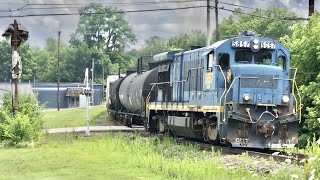 Train Shoving Across Railroad Crossing, Storm Knocks Out Electricity, Railroad Switching Near Cinti