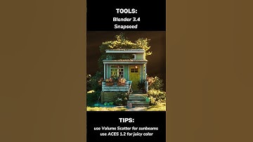 Blender 3d tools and tips for landscape scene