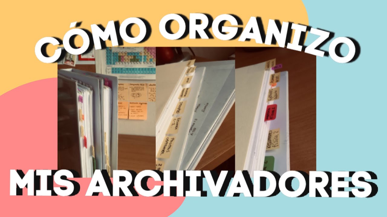 ¿CÓMO ORGANIZO MIS ARCHIVADORES? | que hay en mis archivadores y por qué los uso. | Montse Belén.