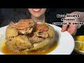 Asmr mukbang keto stuffed cabbage  onions  cooking  eating     