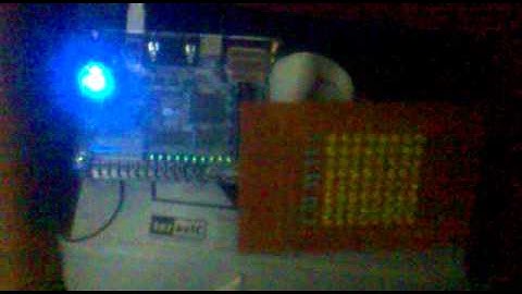 Moving Word via LED Matrix