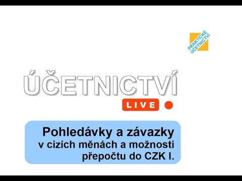 Video: Program 1C: Pohledávky A Závazky