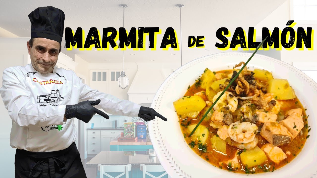 🍽 MARMITA de SALMÓN y LANGOSTINOS *Receta fácil y sencilla* | @el_chili_de_castaneda