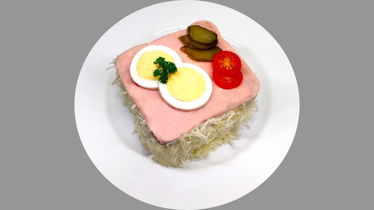 🥪 Dietní toustový dortík se sýrem a šunkou | Rychlá zdravá snídaně nebo svačina 🥪