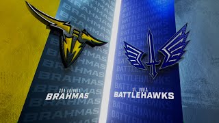 UFL 2025 - Week 9, Game 1 - St Louis Battlehawks vs San Antonio Brahmas