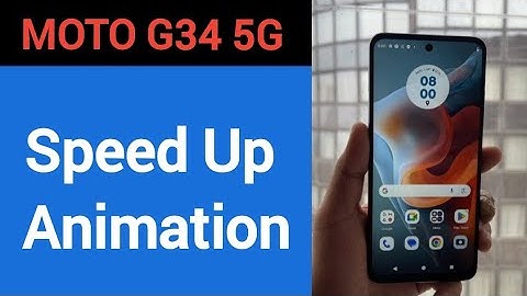 How to speed up animation, Moto G34 5G me animation speed kaise increase Karen