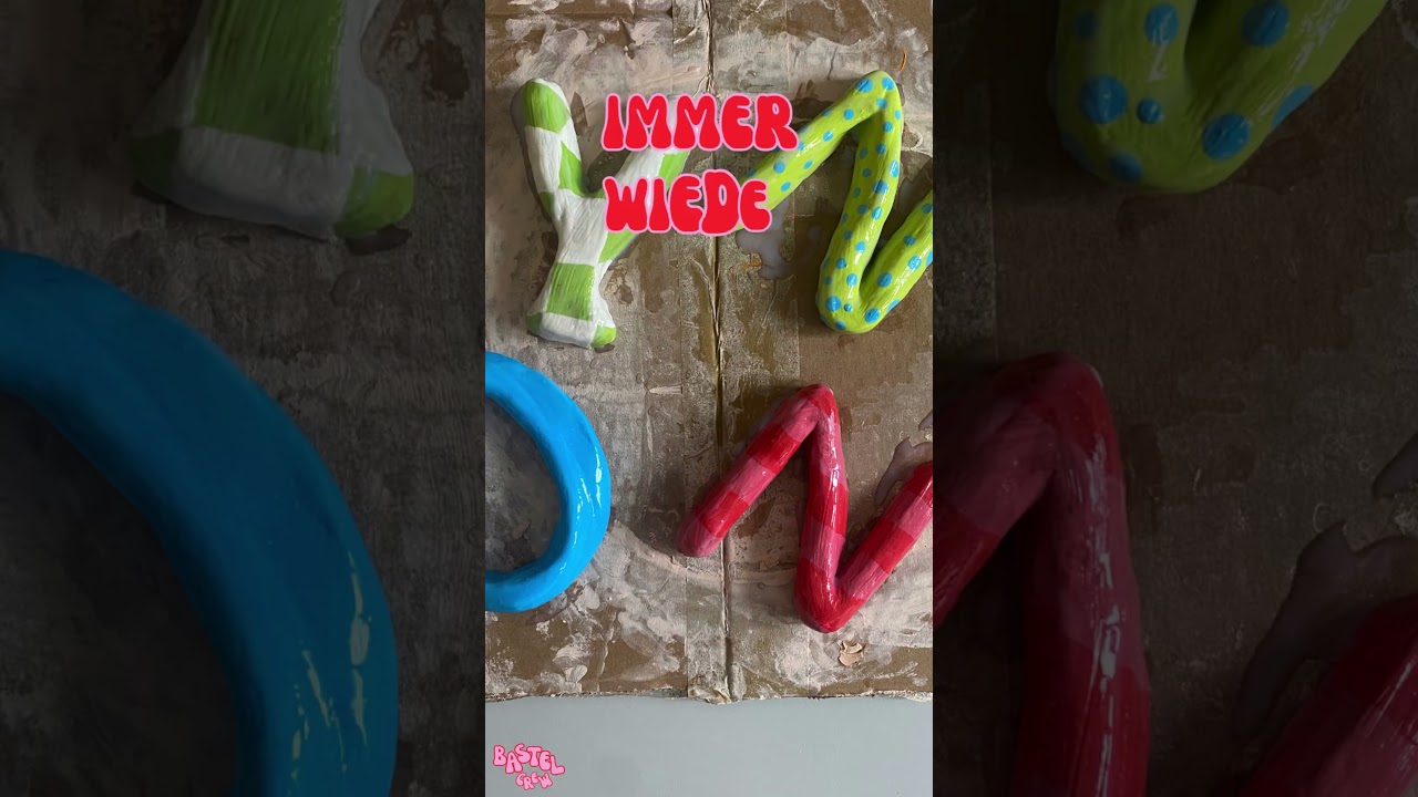 ✨ DIY Buchstaben aus lufttrocknendem Ton – Deko mit Message!  